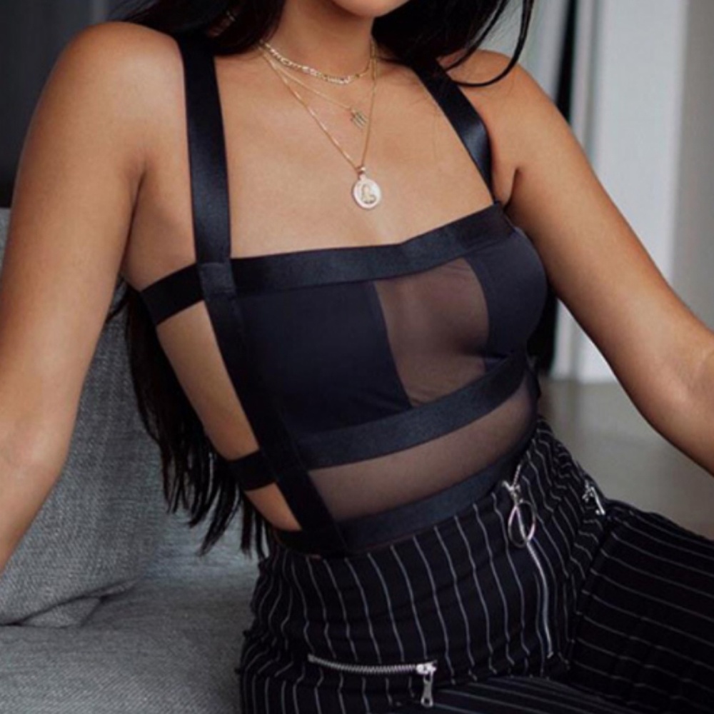 📸 New Arrivals have arrived! Sheer Black Bodysuit